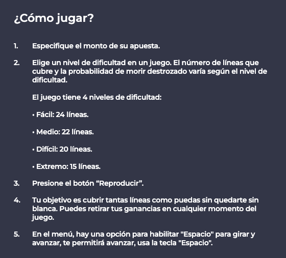 Cómo jugar Chicken Road